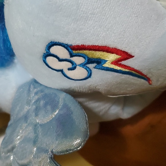 Vintage Lot 2 Build -A- Bear MY LITTLE PONY 16" Princess Luna, and Rainbow!! - Picture 10 of 12